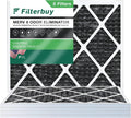 Furnace Eliminator Filters with HVAC Pleated Odor 8 Filterbuy AC Air Carbon 22x24x1 Activated (5-Pack) MERV