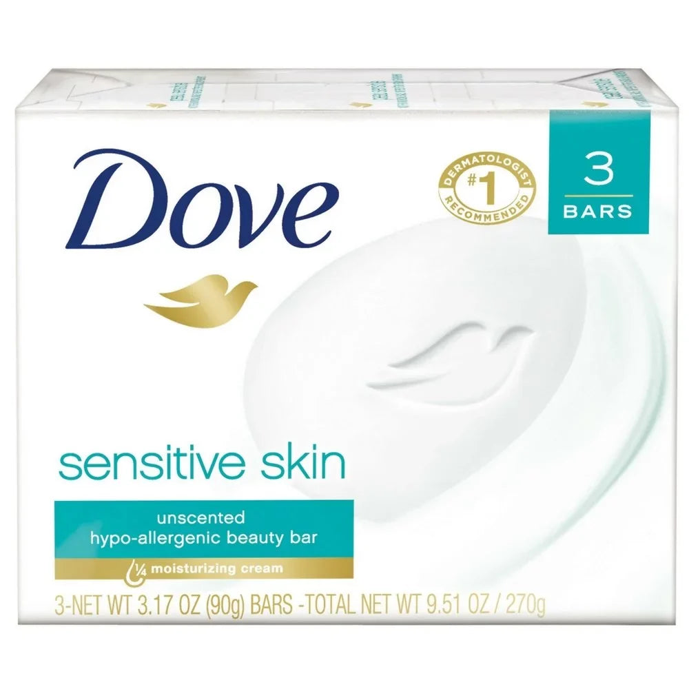 Of (Pack 4) Bar Bar Oz, Beauty Dove 3 Sensitive Skin 3.17