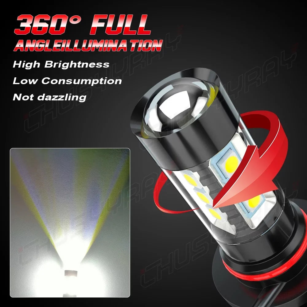 6pcs Beam High&Low 9005 HID LED Kit Bulbs Light D4S 2007-12 Lexus For Fog Headlight 9145 ES350 +