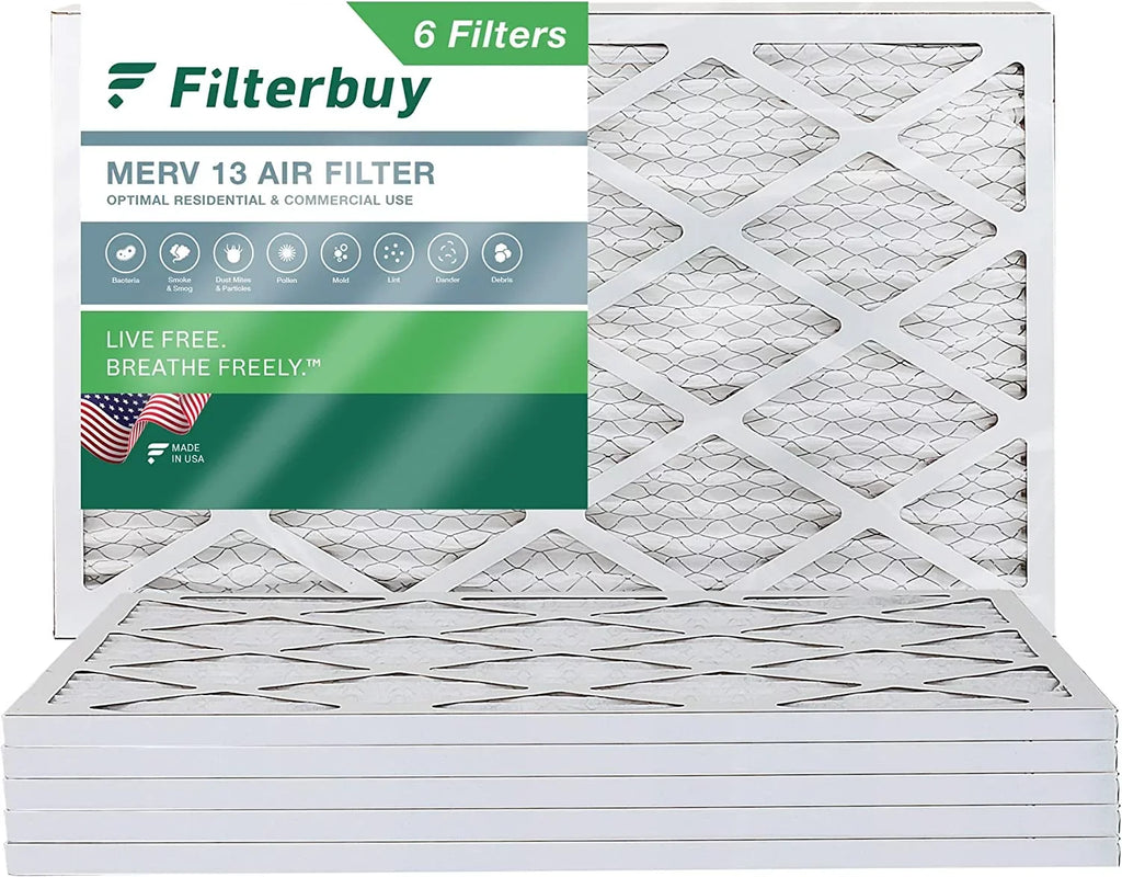 Air (6-Pack) HVAC 13 Filters MERV AC Furnace Pleated Filterbuy 16x24x1
