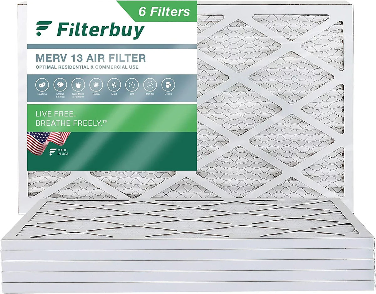 Air (6-Pack) HVAC 13 Filters MERV AC Furnace Pleated Filterbuy 16x24x1