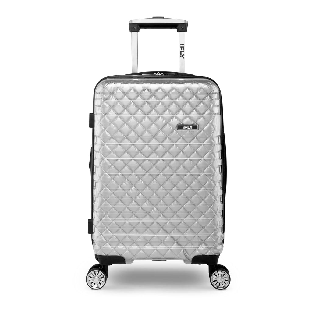 Hardside pack) Carry-On Spectre Clear 20", Versus Lugagge, iFLY Silver (2