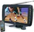 Stand Portable USB, Rechargeable Built Powered Control Battery Car Tyler In Capability Travel HD-TV, Monitor 7" TV Wireless Remote Input, Small Kids HDMI AC/DC, LCD For