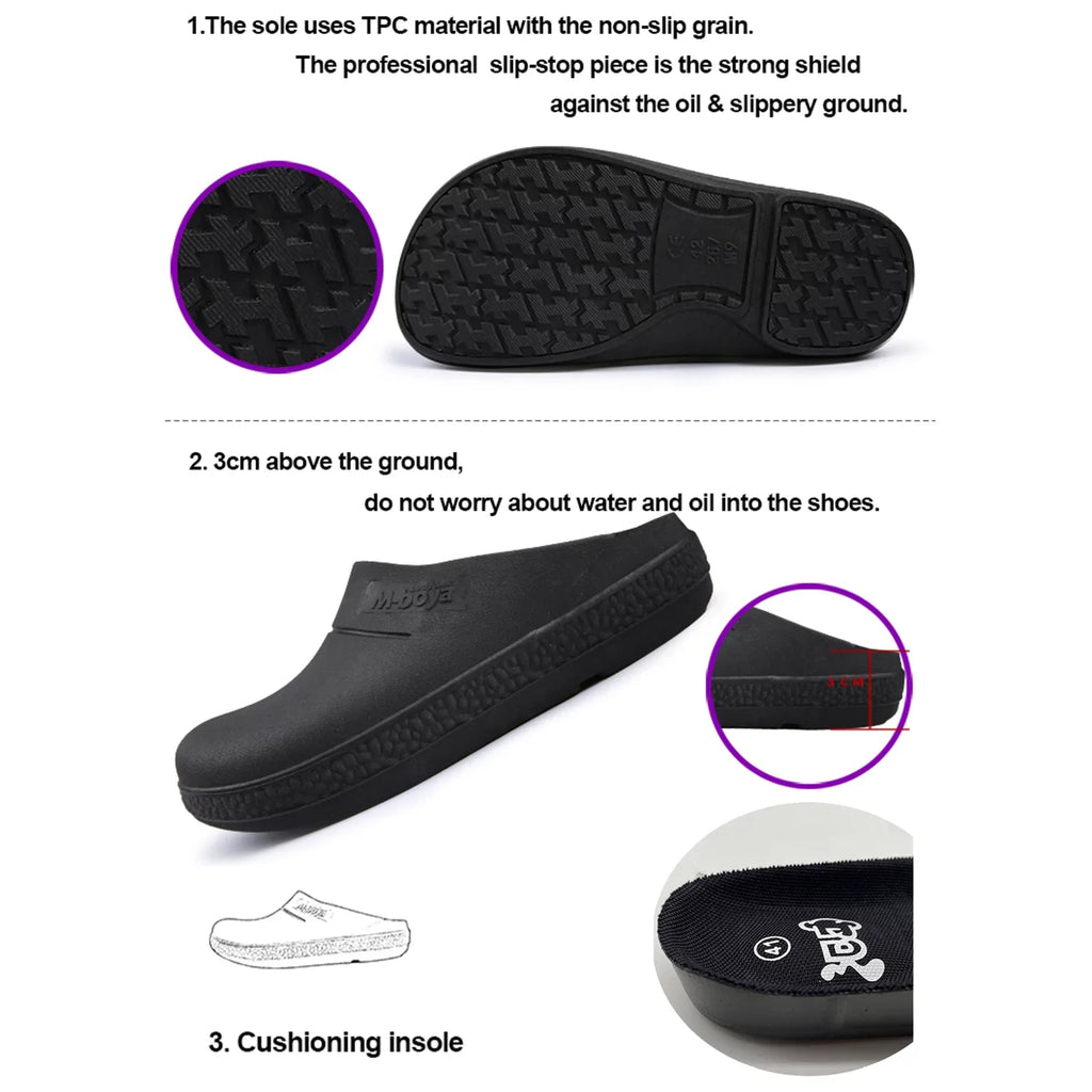 Resistant Oil Chef Kitchen Adult Slip for Resistant Shoes Shoes FULORIS Men