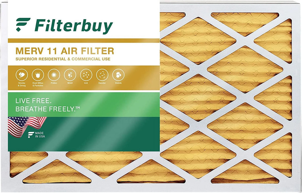 16x24x4 Furnace Pleated Filters Air (1-Pack) HVAC 11 AC MERV Filterbuy