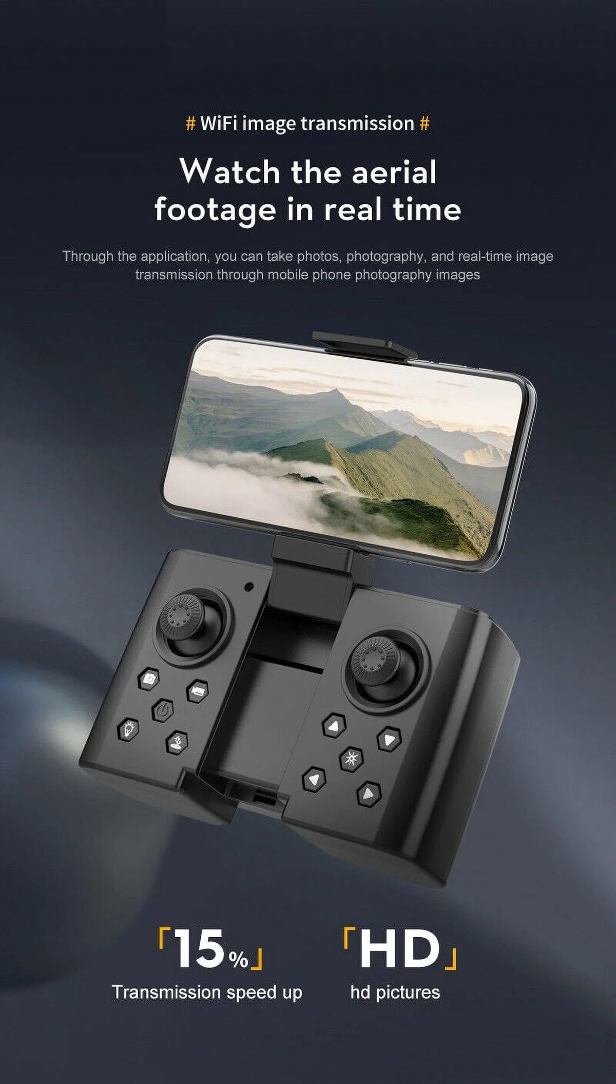 '- Aerial Pro Camera Mini Quad Photography SkyCapture Dual with - Drone JahyShow 4K HD Folding