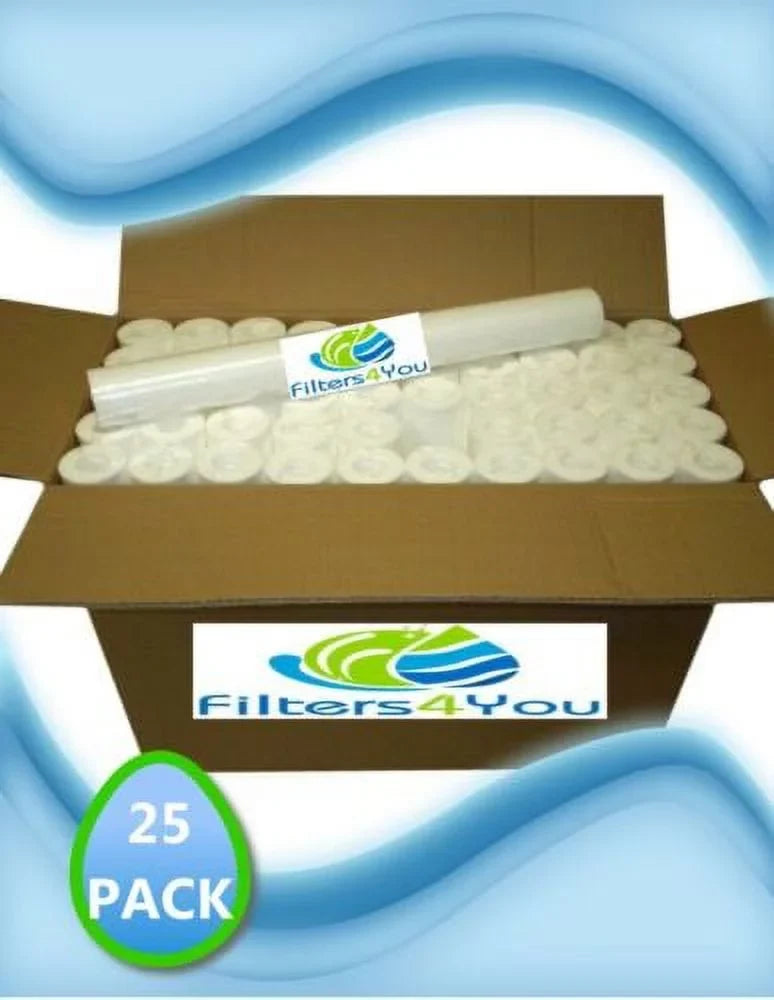 2.5" Pack 5 x Cartridge Micron Water Polypropylene 20" Filter Spun 25 Sediment