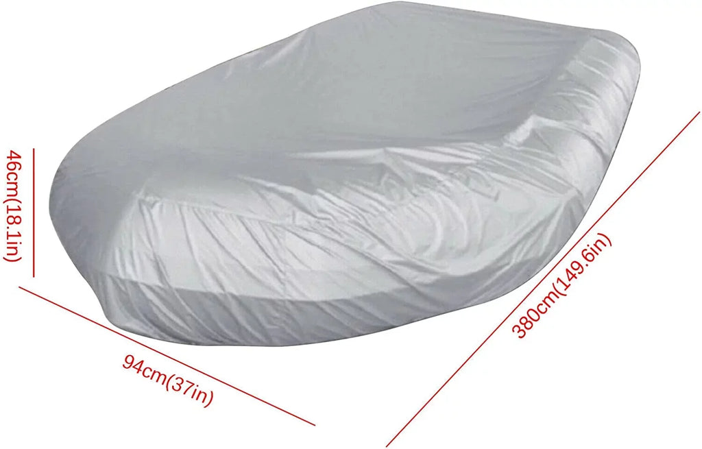 Cover Durable Inflatable Boat Grey Silver Dinghy Dustproof Boat Waterproof Cover