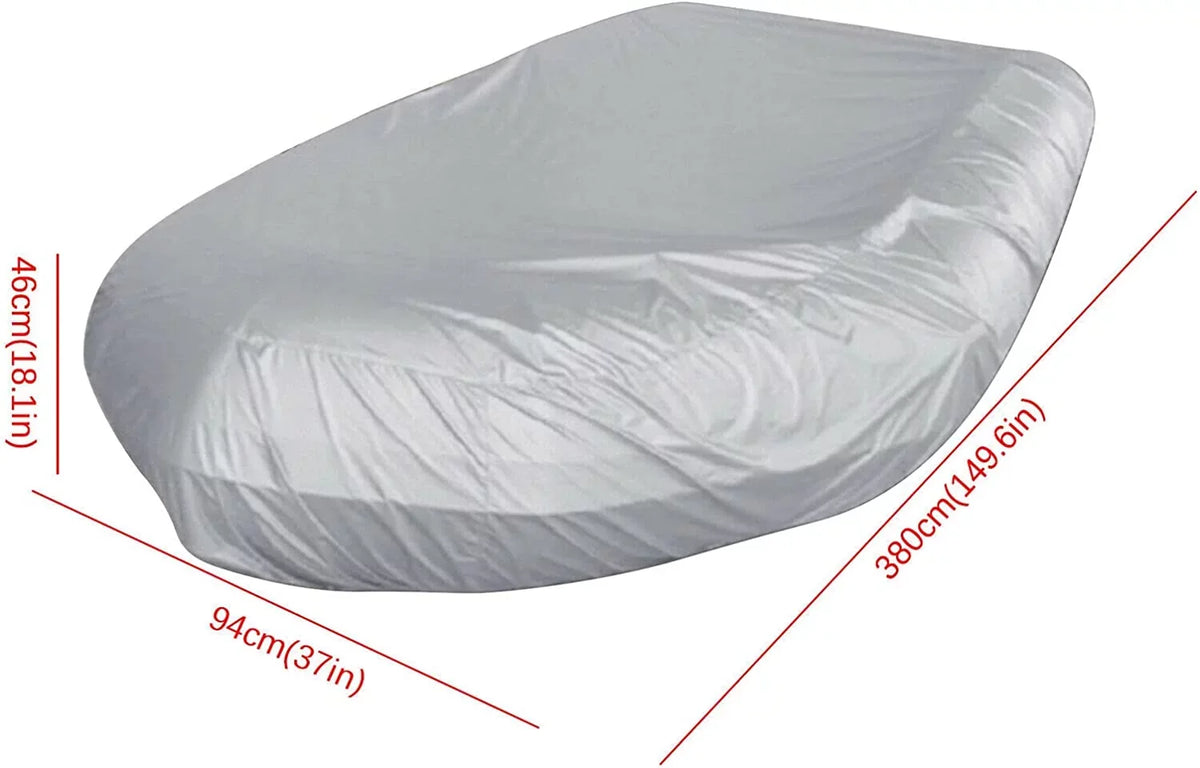 Cover Durable Inflatable Boat Grey Silver Dinghy Dustproof Boat Waterproof Cover