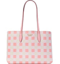 Soda Large New Kate York Spade Grapefruit Tote, Gingham All Day