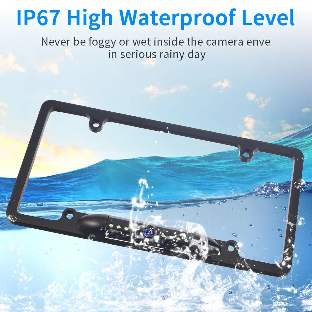 '- Cam Wired Cars Angle for - Waterproof View KingFurt Night American Universal IP68 Backup - Vision Viewing Camera Rear 170°