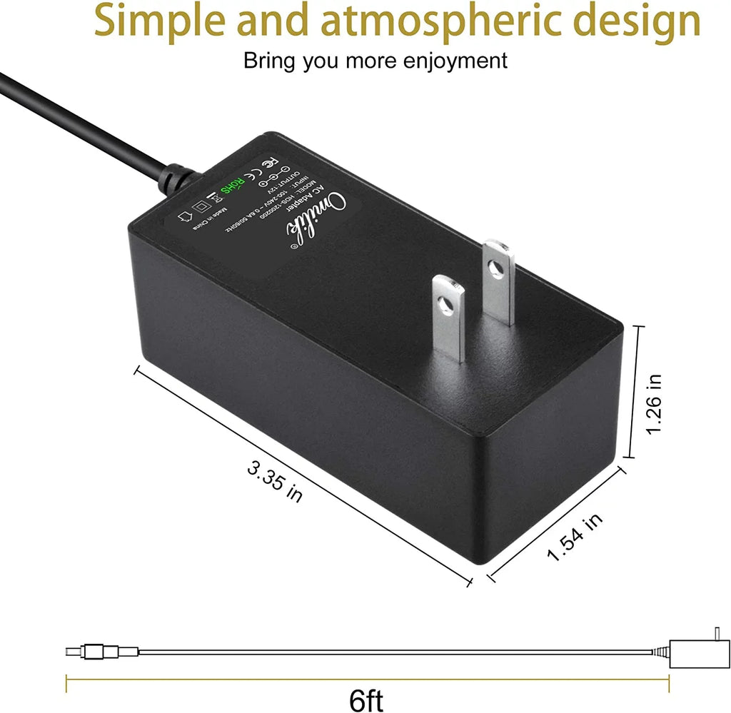 Cord Power EV-CH-116-1-BK AC Laptop Ultra EVOO for Wall EV-C-116-1 12V Charger 11.6" Thin Adapter