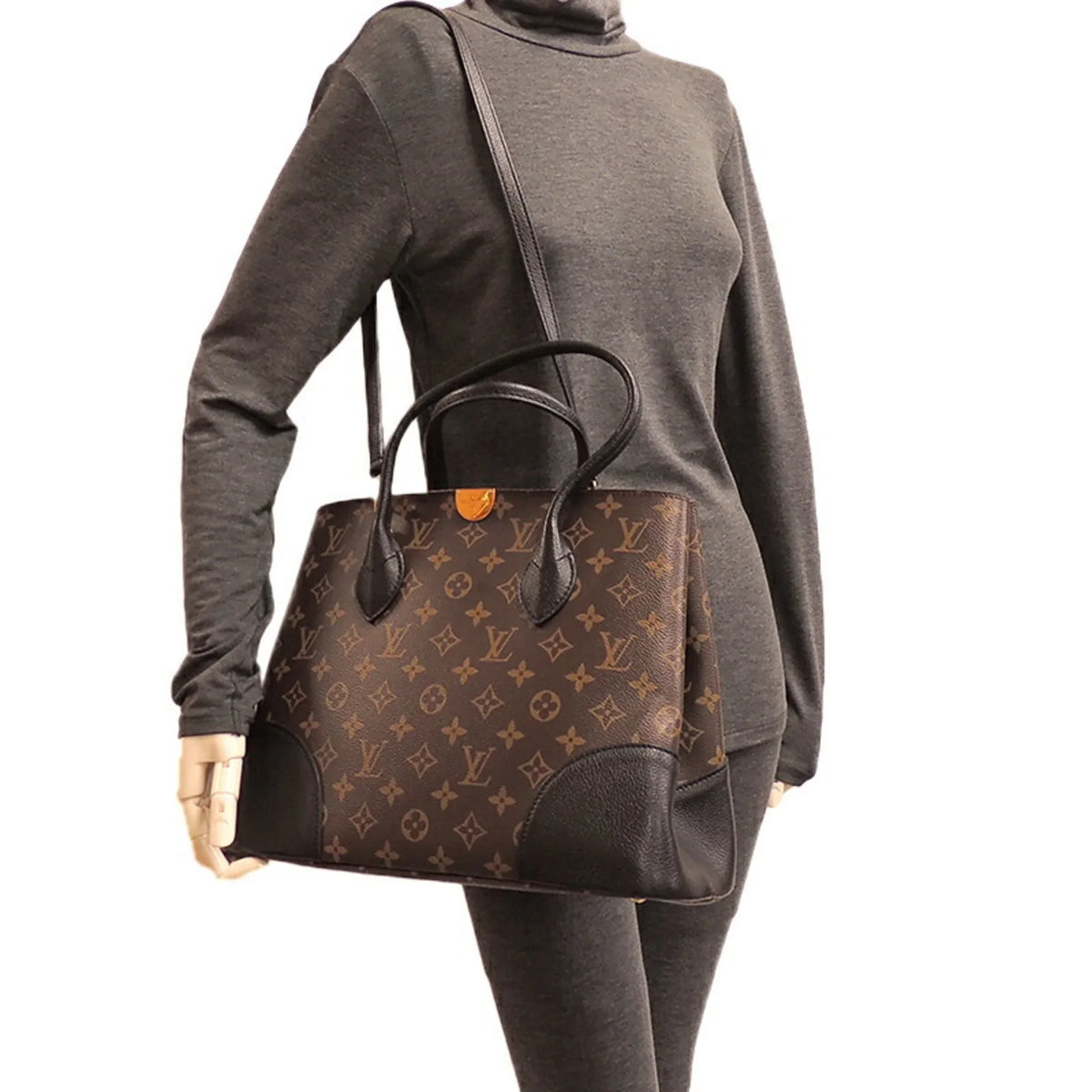 Vuitton Pre-Owned Monogram (Good) Macassar Louis Handbag M41595 Brown Flandrin Ladies