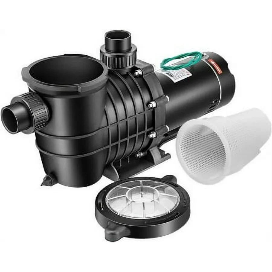 Motor Pump Filter Pool In/Above Swimming w/Strainer 2.0HP Ground 7080GPH