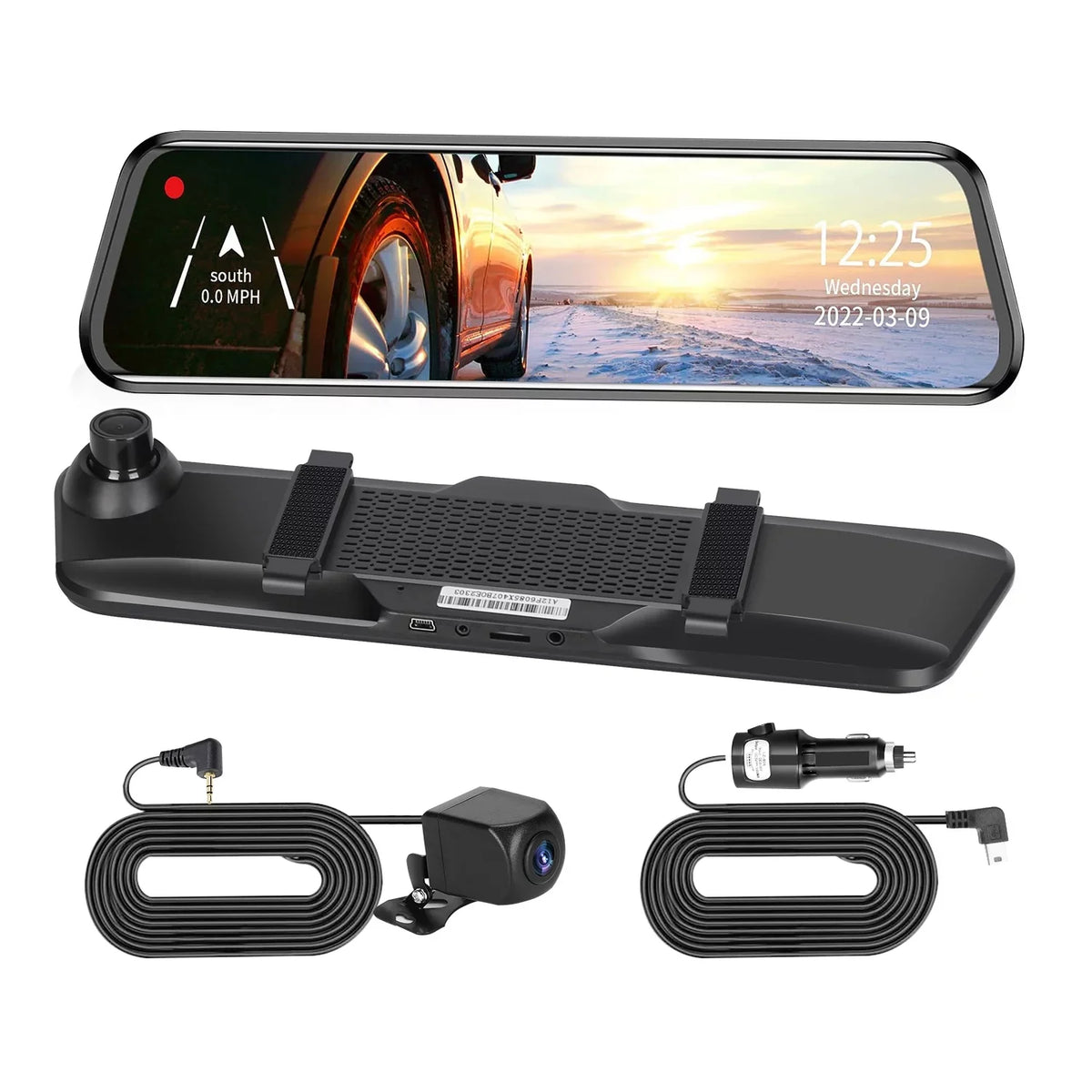 170° DVR Night Monitor Vision, Angle Car Dual Recorder G-Sensor, with Lens Camera Parking 4K Cam HD Dash iMounTEK