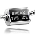 Ice Silver Neonblond on Sterling 925 The Cubes Bead Charm Ice Clear Break