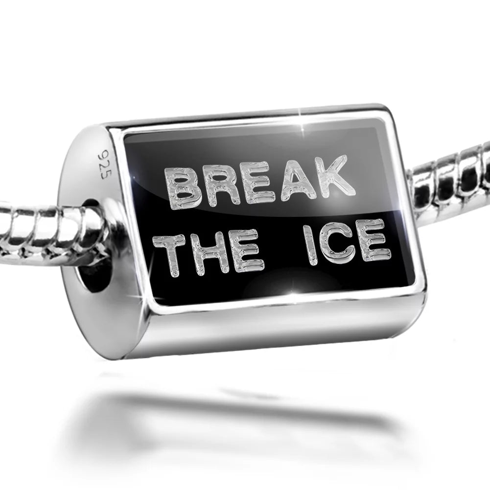 Ice Silver Neonblond on Sterling 925 The Cubes Bead Charm Ice Clear Break