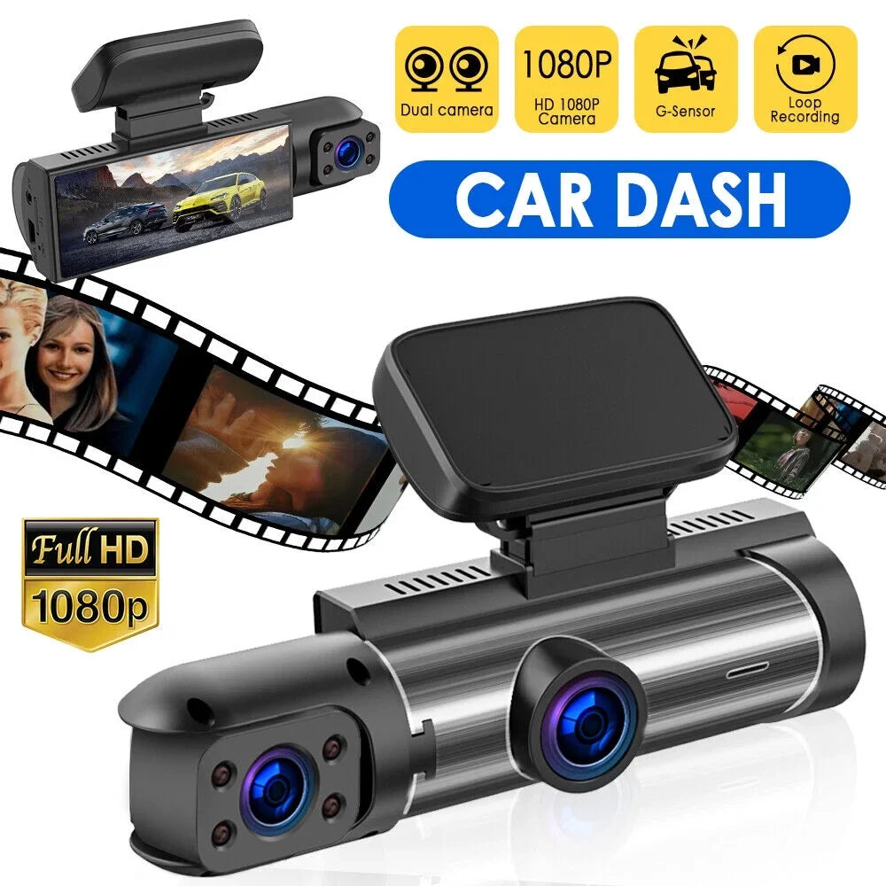 Parking Vtin Lens G-sensor Recorder 1080P Dash Car Video Monitor Cam HD Dual Camera