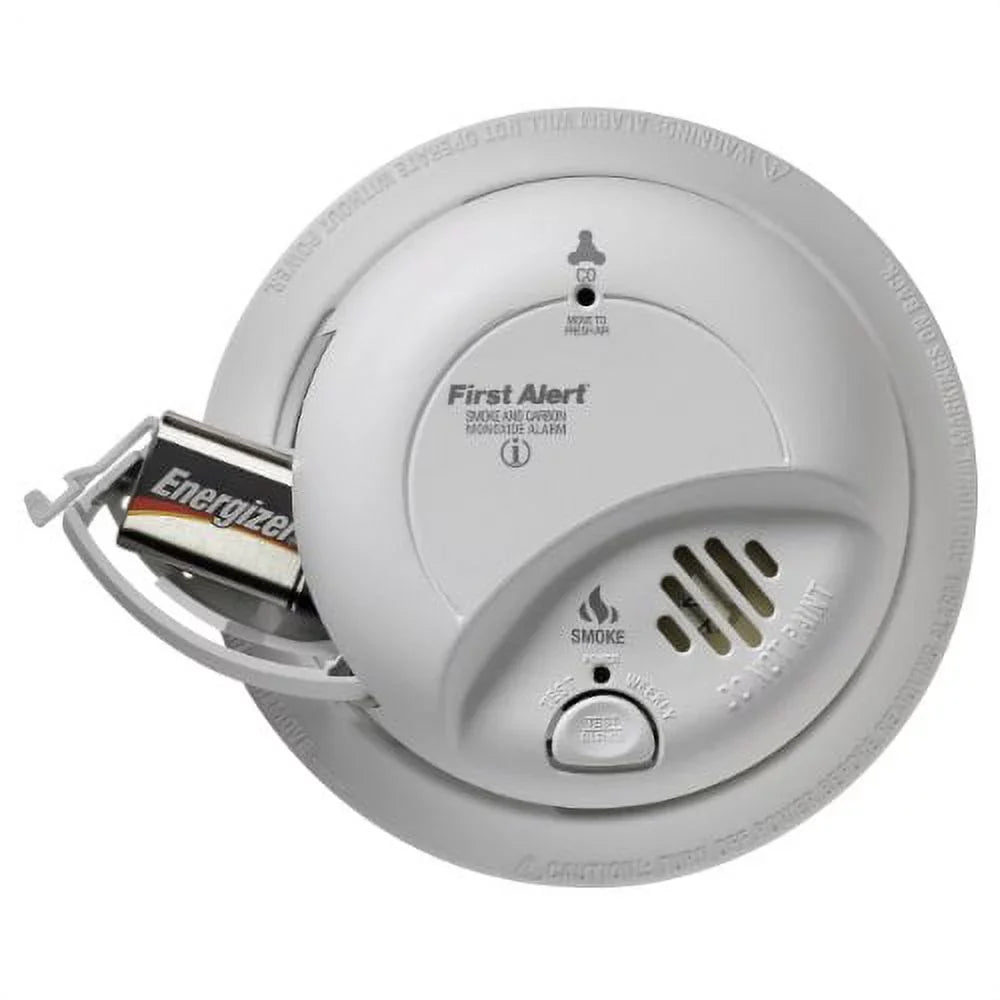 with Smoke First Hardwired SC-9120B Backup (CO) Monoxide Alert BRK Carbon Battery and Detector