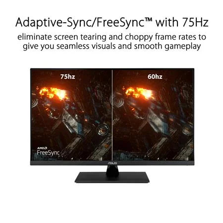 '- Blue Mountable, H HDR10, 1440P sRGB, VESA (2560 (31.5" Eye x 32" ASUS DisplayPort, Light, QHD Adaptive-Sync/FreeSync, Speakers, 1440), (VP32AQ) Viewable) 75Hz, Care, Frameless, Low 100% Monitor IPS,