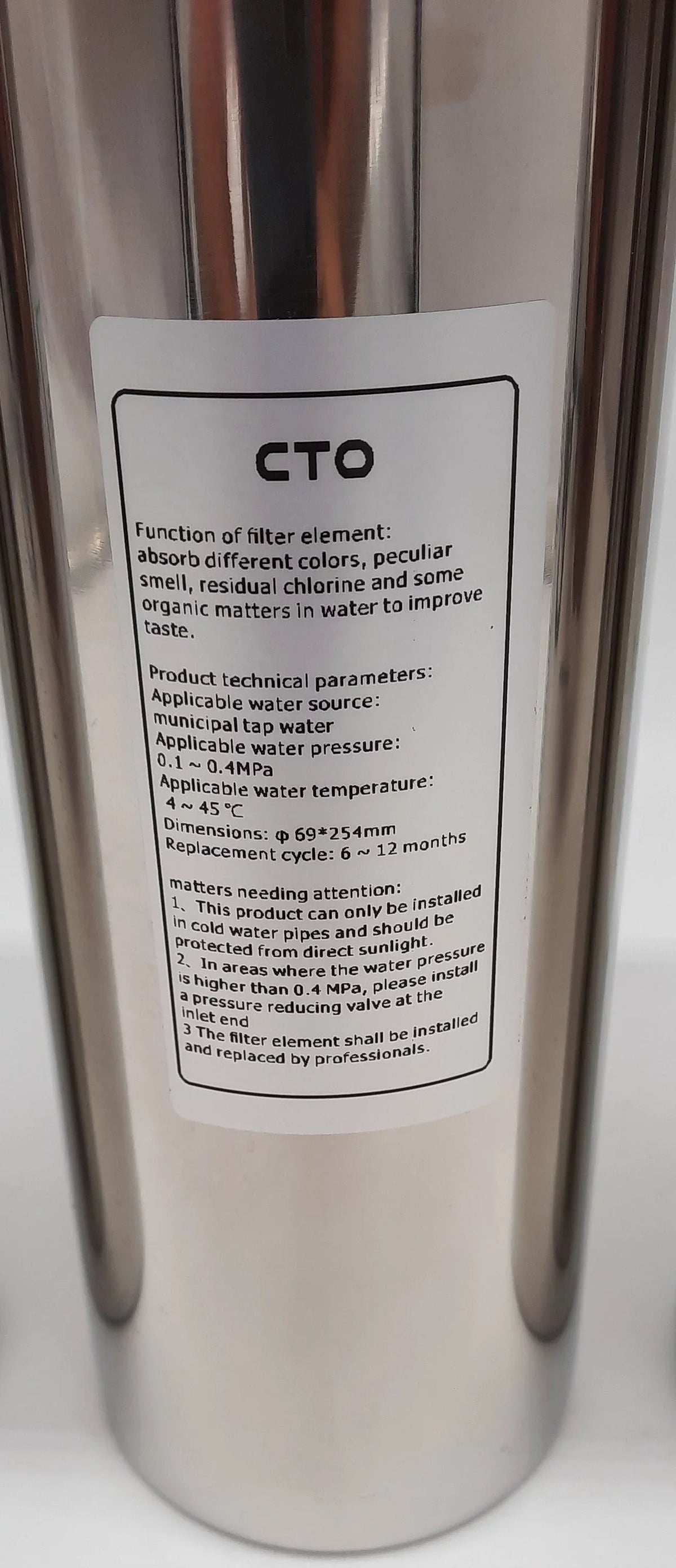 Water Marine stainless Potable Ultra steel stages 3 filtration system