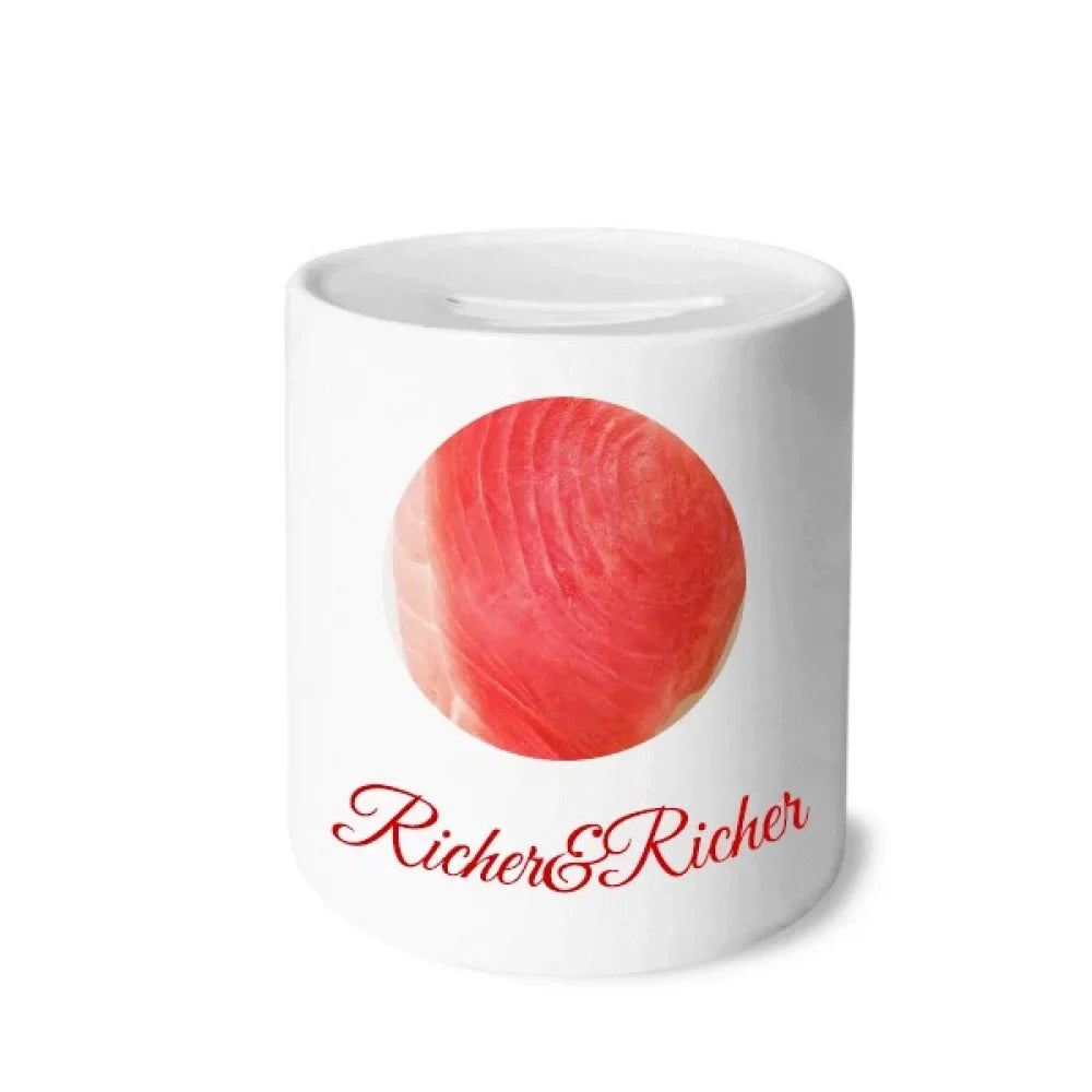 Rich Box Food Texture Coin Bank Rich Meat and Sashi Saving Salmon