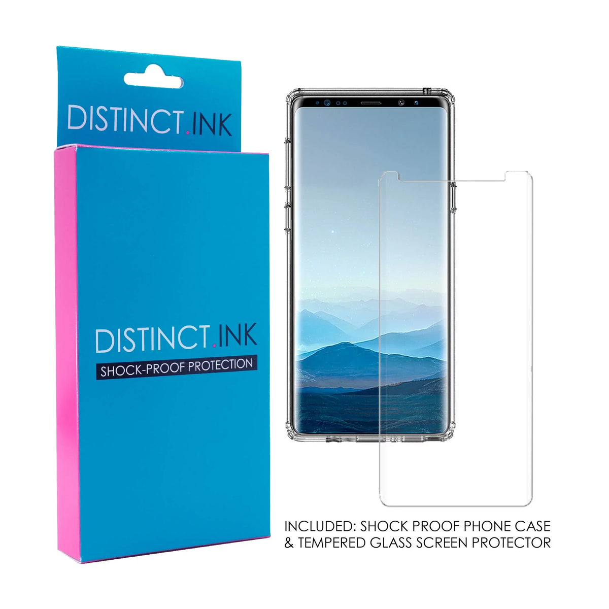 Love Galaxy Glass White Bumper, Faith - Protector Clear Note DistinctInk Back, 9 Hybrid & Tempered for Screen - TPU Samsung Acrylic Christ Hope / - - Case Shockproof /