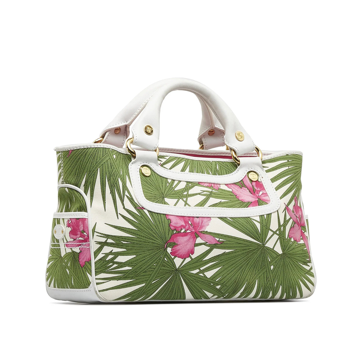 Handbag Fabric Green Boogie (Good) Celine Unisex HandleBag Pre-Owned Canvas Authenticated Top