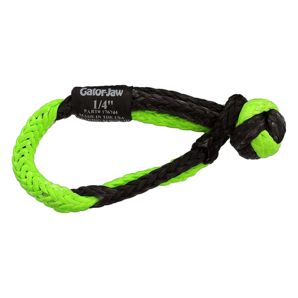 for of in Strength Personal Plasma Power Equipment Sport Synthetic and 176744 with 11,000 and Rope PAIR Gator-Jaw , (2) lb. Shackle ATV, Green Water 1/4" – Bubba Ideal UTV, Mini Craft Breaking