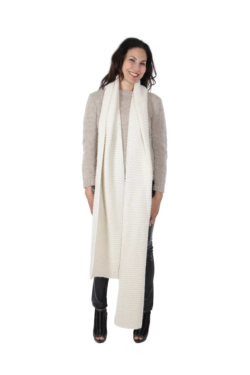 Fashions Olsen Inca Dye Scarf Free Hand Luxury Alpaca - - Knit