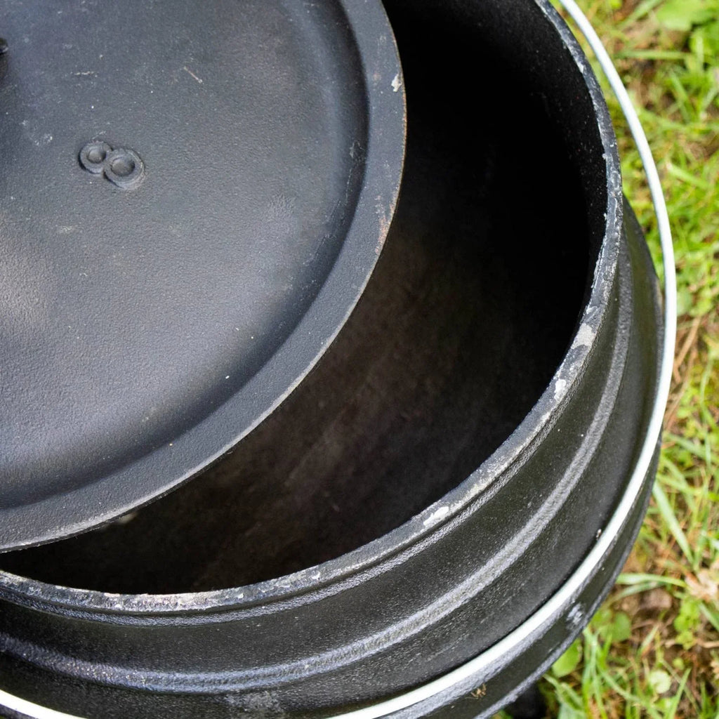 Gallon Inch, 16 Campfire And Oven 3 With Cooking Kettle Legs Iron Cast 9 je - Lid, Dutch