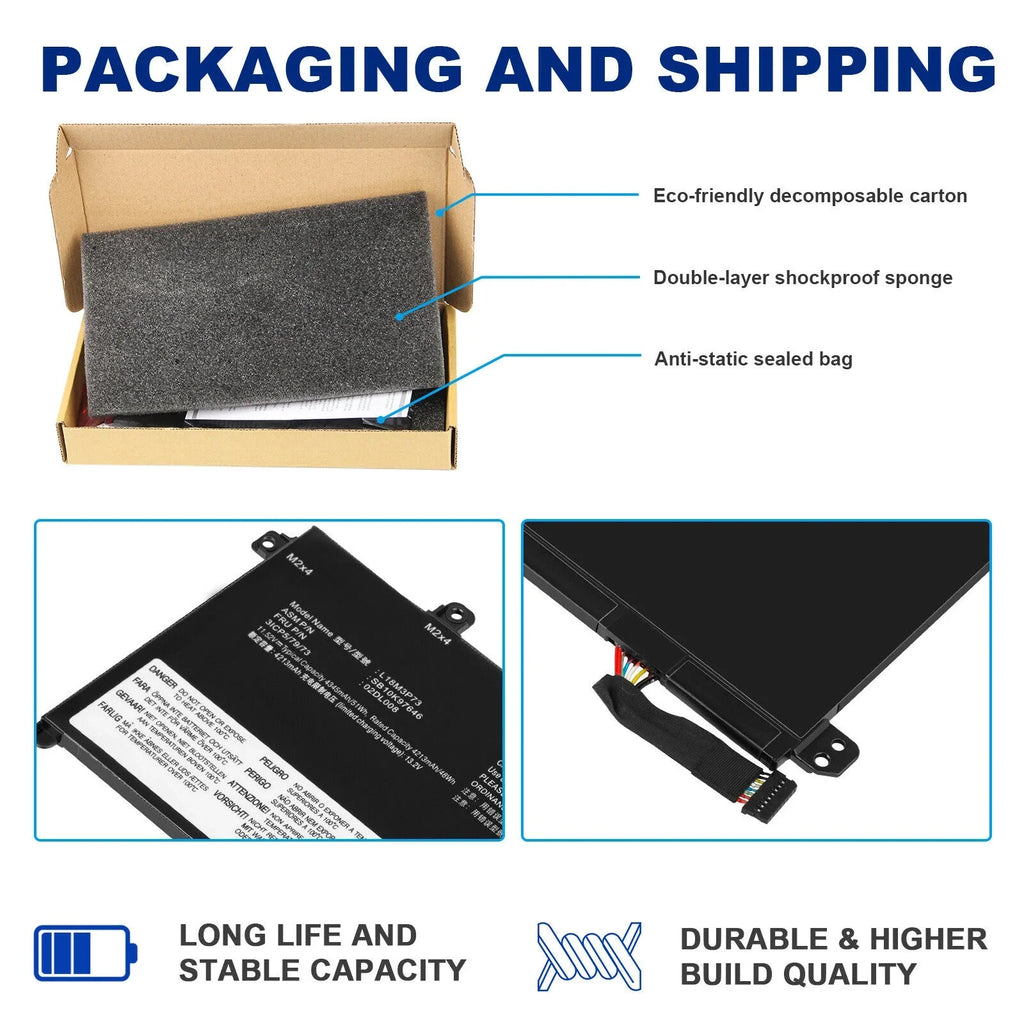 L18M3P73 T495 Lenovo 02DL007 L18M3P74 T14 For T490 P43s Battery ThinkPad