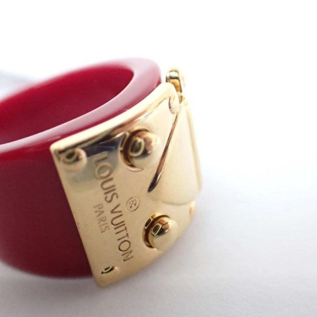VUITTON GP Vuitton Plastic Pre-Owned LOUIS size LV Red Ring x (Good) Louis L