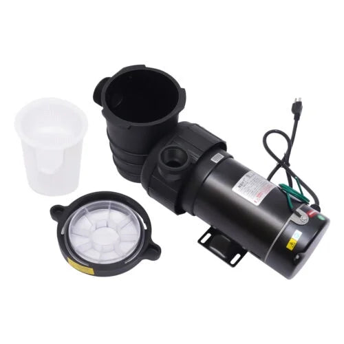 Strainer Pump Ground 5547GPH Swimming 1.5HP Motor 41FT Filter Pool w/ In/Above