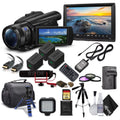 Camera 4K Sony HD Camcorder + 128GB FDR-AX700 Video + + 2 Memory Card + Extra and Charger Batteries Handycam M Case