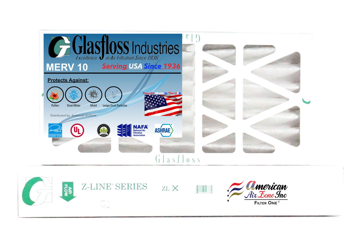 '- - or Air Home - (Pack 4" HVAC Pleated 14x24x4 - Furnace Filter of AC Air The - or for Filter Made Air In Glasfloss 2) MERV Office - Filter 10 USA.