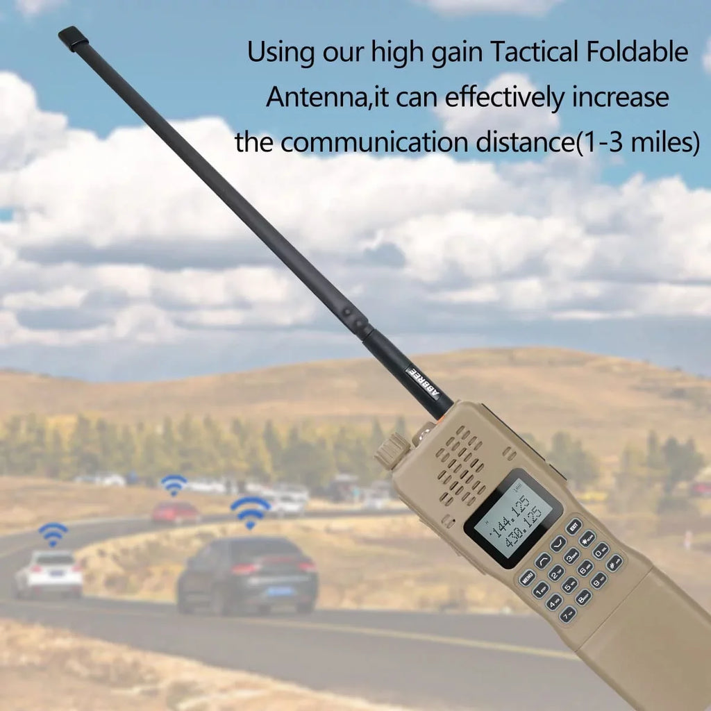 AR-152 Antenna Tactical Range Accessories 10W Radio for and Walkie Full Adults,Long Way Talkies Rechargeable with Tactical Grade Radio Military Two Radio Mic Speaker Ham