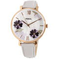 Japanese ES4672 Watch Quartz Fossil Leather Jacqueline Rose-Gold Fashion Women's