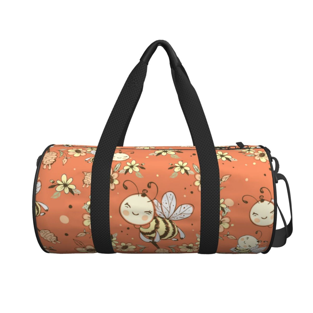 Cute Sports Duffle Honeybees Bag, Men Bag Tote Weekenders Bags for Gym Women Fantasy Travel ZICANCN