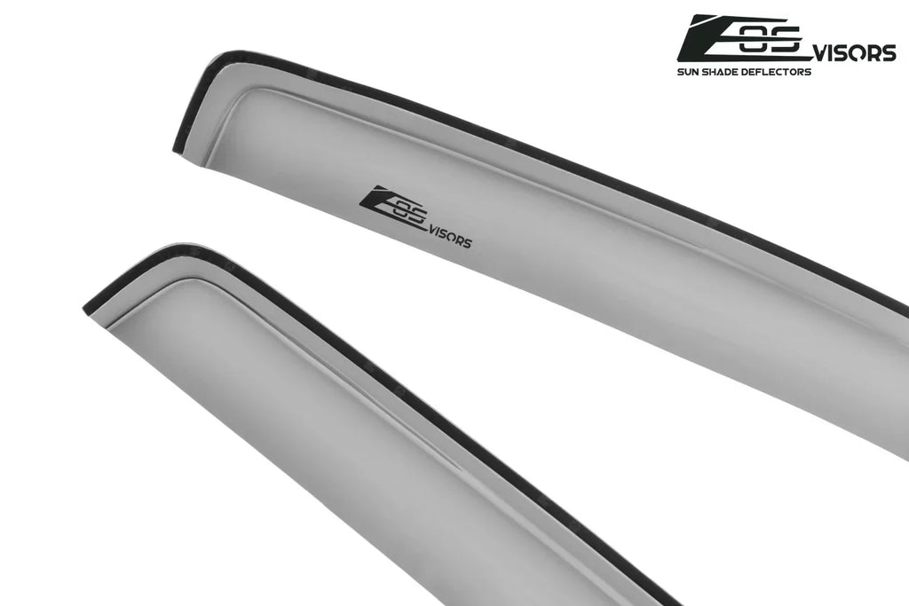 Store Deflectors Chevrolet | IN-CHANNEL ALL TINTED Side Fits 2014-2018 Visors Extreme SMOKE Silverado Online Window Guards Crew 1500 Style Models Vents EOS Rain Cab
