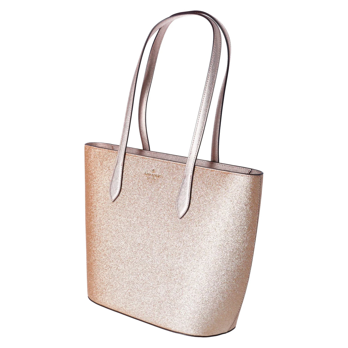Gold Tote Kate Glimmer Spade Shoulder Top Glitter Holiday Zip Large Bag
