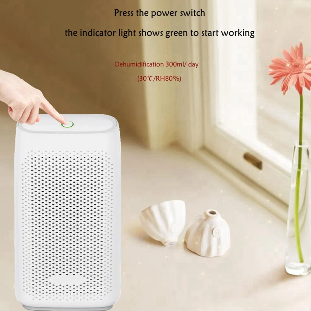 Compact Dehumidifier for Energy Auto Home, 700ml Bathroom Shut Convenient Powerful Absorbing Moisture Home Semiconductor Saving