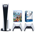 Cable Battery 5 Sackboy: White & and Adventure with Controller, PowerPack A Sony Big Pack Surge Extra Charge Disc Version Console Playstation Bundle