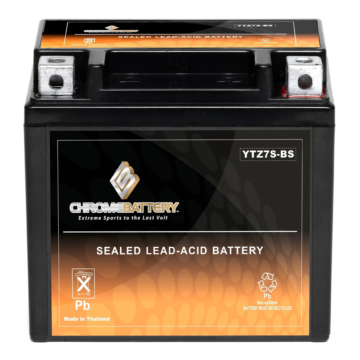 Years Chrome Year Gas 90 Battery 12 Battery YTZ7S-BS Fsr450 (YTZ7S Motorcycle 08) Volt,6 Until for 450cc Gas (all CCA) Ah,