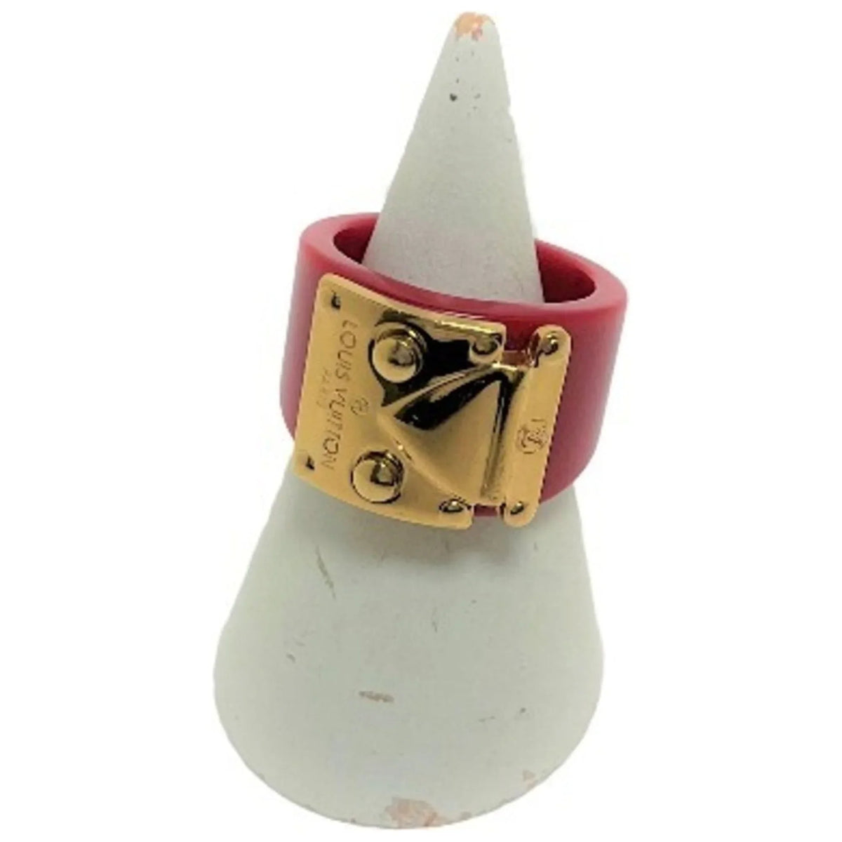 VUITTON GP Vuitton Plastic Pre-Owned LOUIS size LV Red Ring x (Good) Louis L