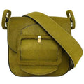 TORY Flap Harako Green Leather Bag Burch Half Pre-Owned (Good) BURCH Women's Moon Tory Belt