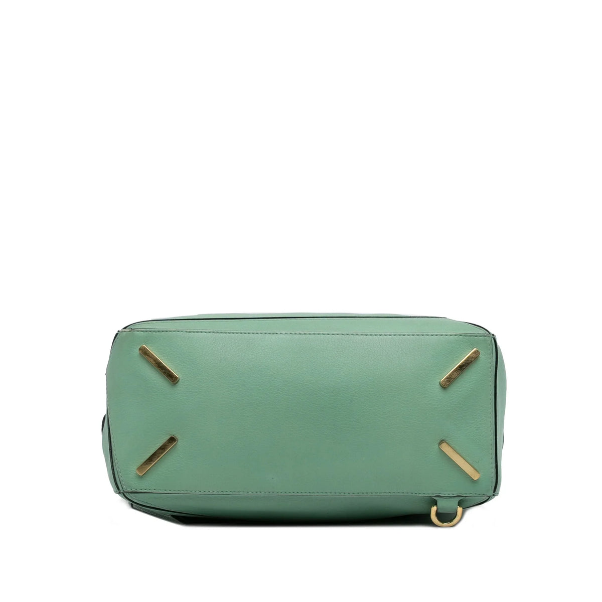 LOEWE (Good) Satchel Puzzle Green Leather Medium Pre-Owned Calf Unisex Authenticated