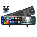 Mirror FM Transmitter,Night View recording, Auto,11.26" Apple Wireless Dash with 4K Control WDR/HDR,Loop Assistance, Cam Rear Carplay&Android Recording Voice Mirror Cameras,WiFi View Vision,Parking