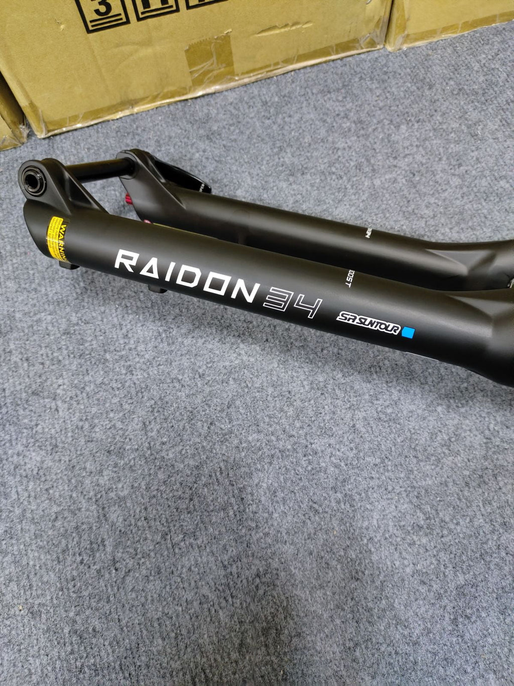 Fork (BOOST: (Manual) Air Bicycle RAIDON34 SUNTOUR 29" SR 110X15mm) Travel 120mm MTB Suspension Tapered