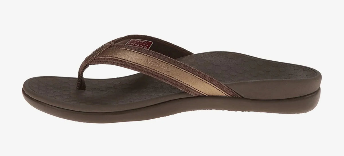 Flip Mettallic Sandals Bronze Vionic Women's Flop TIDE II
